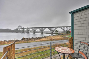 Waterfront Oregon Abode with Balcony and Ocean Views!